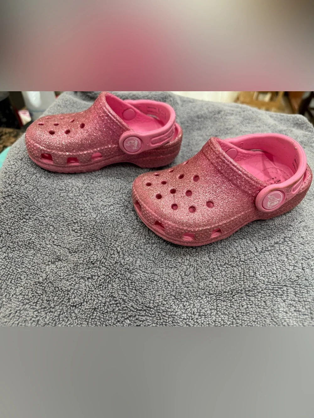 Kids Glitter crocs